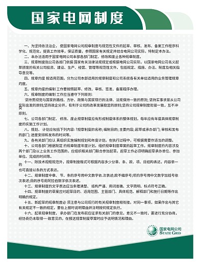 国家电网制度图片