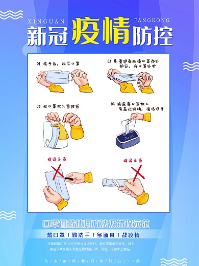 原创新冠疫情常态化防控系列海报