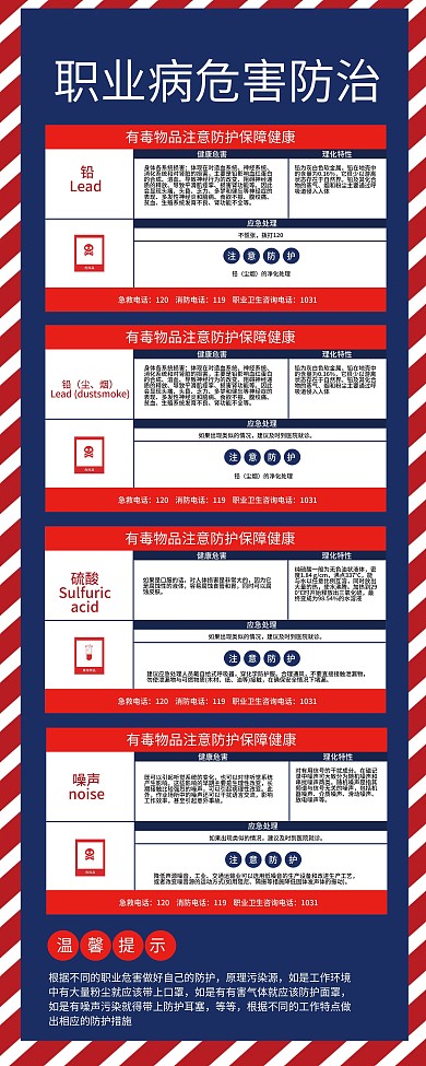 职业病防治展板图片