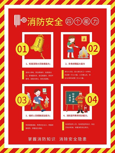消防安全防火意识宣传海报