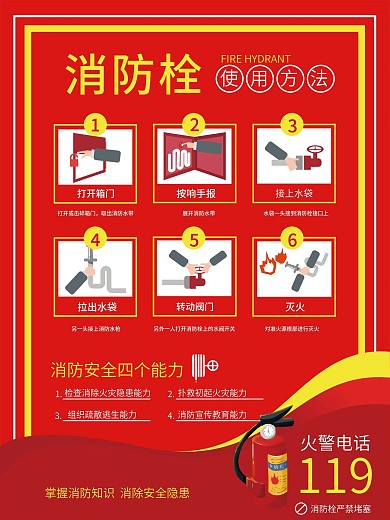 消防安全防火意识宣传海报