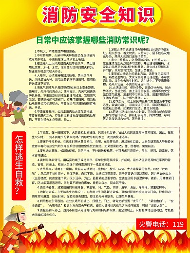 消防安全展板图片
