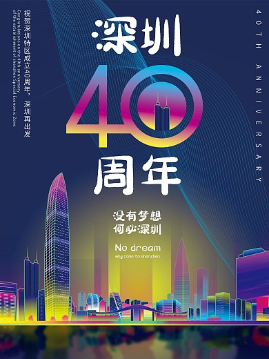 深圳40周年宣传海报