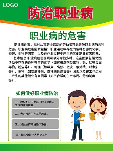 防治职业病挂画