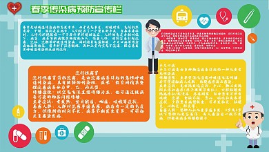 春季传染病预防宣传栏