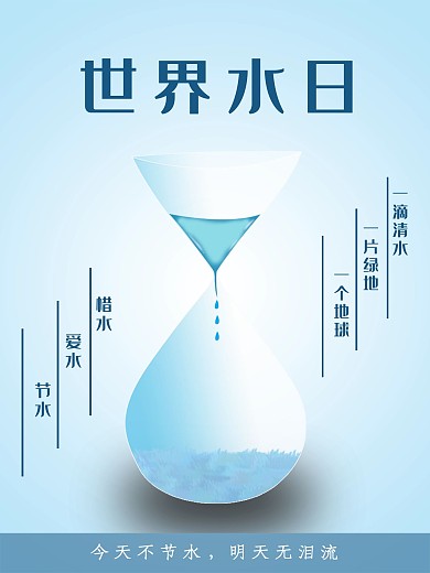 322世界水日宣传海报