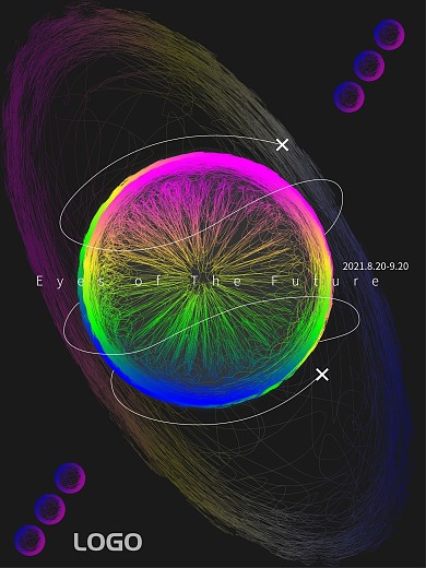 未来之眼线的艺术海报