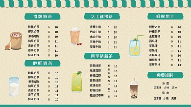 点餐牌图片