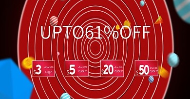 红色折扣促销海报banner