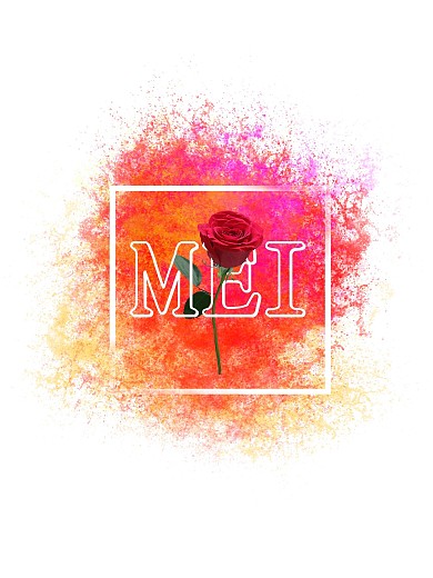 花店促销海报水彩背景