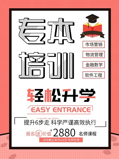 原创专升本培训海报