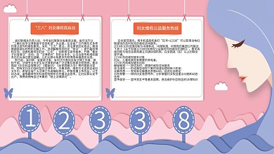 妇女维权展板