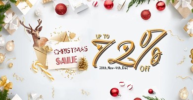 圣诞节白色简约海报