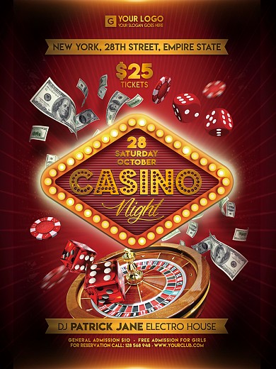 红色大气国外创意海报设计模板