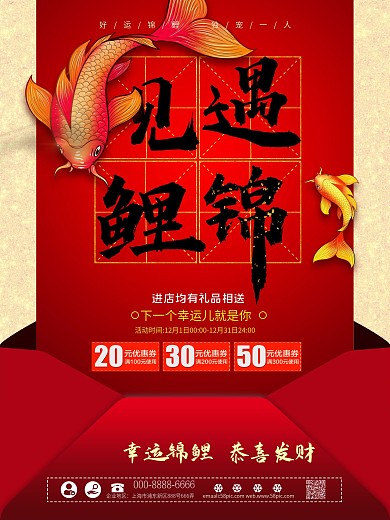 遇见锦鲤遇见幸福海报