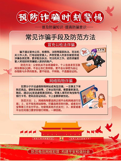 4电信诈骗系列宣传海报