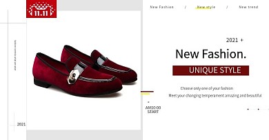 淘宝电商鞋服海报时尚简约