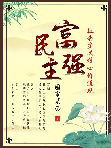 社会主义核心价值观展板