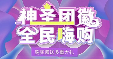 神圣团徽上新时尚banner模板