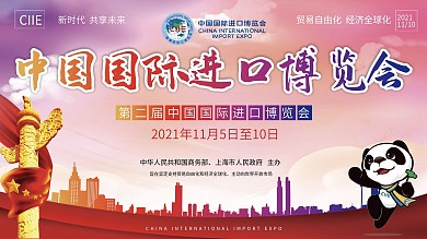 中国国际进口博览会展板
