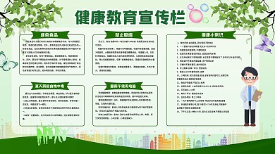 健康教育宣传栏图片
