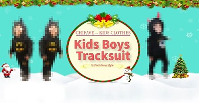 童装圣诞节促销海报