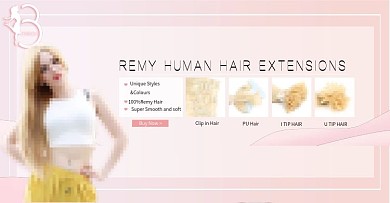妇女节简约女装假发海报