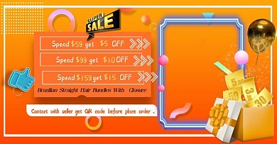 橙色渐变促销海报