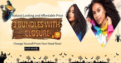 万圣节假发南瓜创意海报