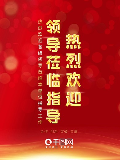 热烈欢迎领导莅临指导