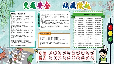 交通安全从我做起展板图片