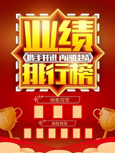 业绩排行榜公司企业海报