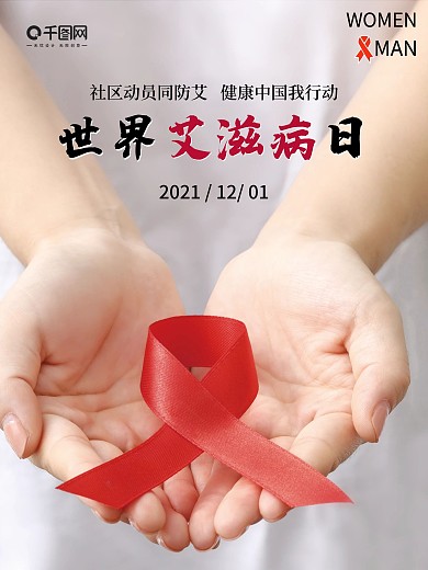世界艾滋病日宣传海报