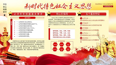新时代中国特色社会主义思想宣传展架展板