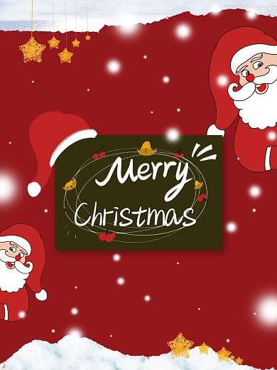 高级金色圣诞节素材海报