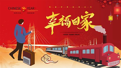 大气平安春运宣传展板