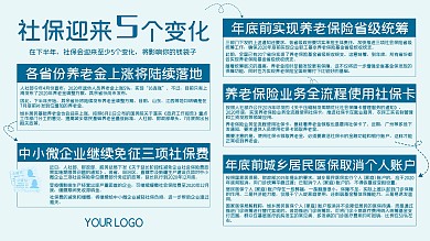 社保变化社区宣传展架