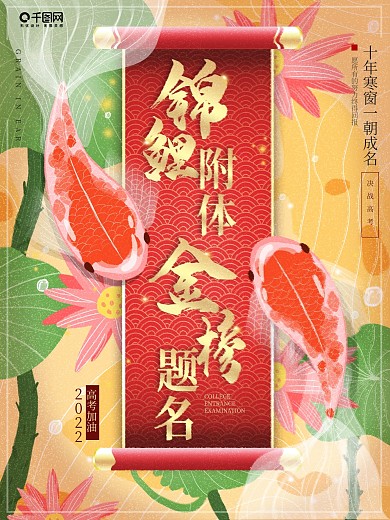 金榜题名锦鲤附体