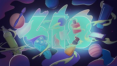 618手绘插画线下促销展板