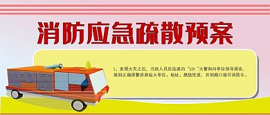 消防应急预案微信公众号封面