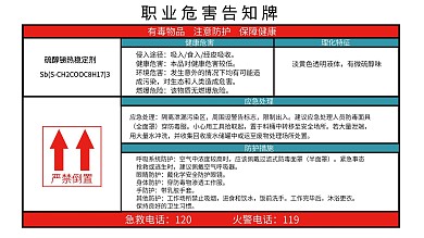 职业危害告知牌安全提示牌