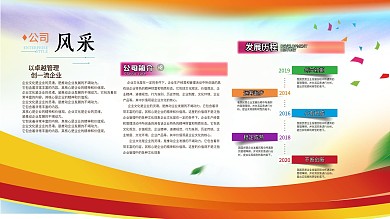 企业文化墙展板