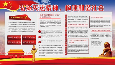 法制宣传内容型展板