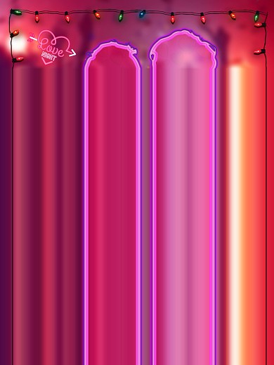 撑同志反歧视同志亦凡人霓虹灯海报设计