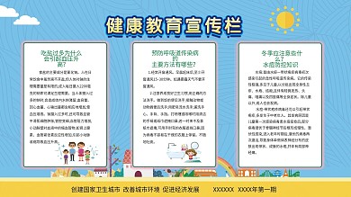 健康教育宣传栏展板