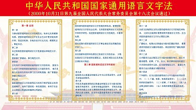 国家通用语言文字法图片