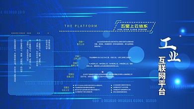 原创科技蓝色经典创建工业互联网平台桁架