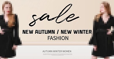 时尚简约女装海报