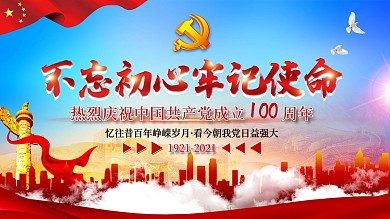 庆祝建党100周年晚会背景