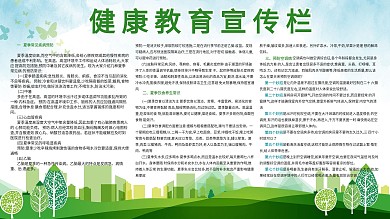 健康教育宣传栏展板